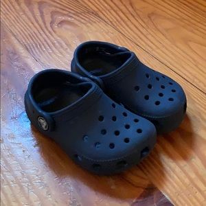 Navy Toddler Crocs